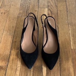 Lewit suede sling back heels size 36.5/6
